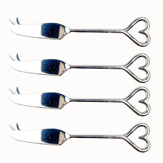 Selbrae House - 4 Mini Cheese Knives - Love Hearts