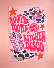 Load image into Gallery viewer, Kitchen Rootin Tootin Disco Teatowel
