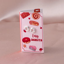 Load image into Gallery viewer, BAKING RECIPE BOOK DONUT EARRINGS
