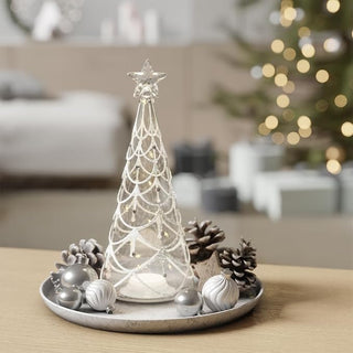 Deluxe LED Glass Pine Tree