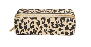 Alice Wheeler Leopard Small Train Case