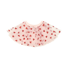 Load image into Gallery viewer, Pale Pink Tutu with Red Glitter Hearts
