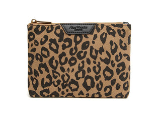 Alice Wheeler Leopard Pouch