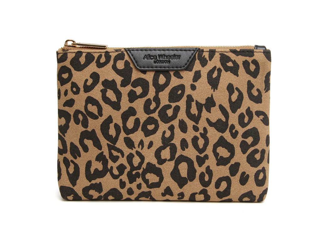 Alice Wheeler Leopard Pouch