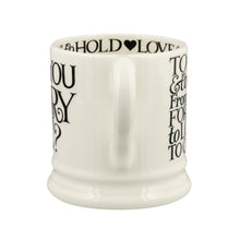 Load image into Gallery viewer, Emma Bridgewater Black Toast Will You Marry Me 1/2 Pint Mug
