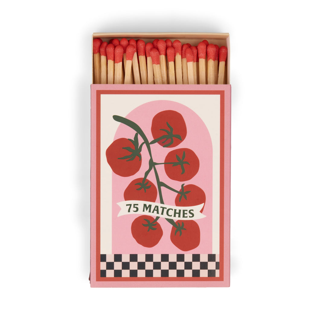 A Dopo Boxed Matches Tomato Vine  Red - 75 Matches (9.6 Cm)