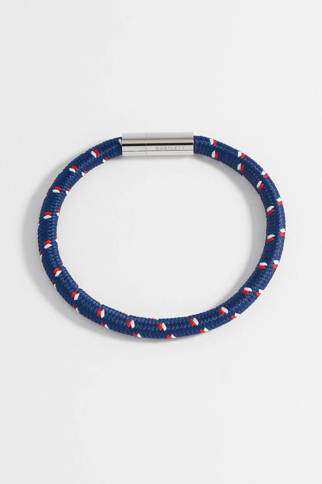 Estella Bartlett Bracelet- Cord Bracelet With Clip - Navy With Red Flash