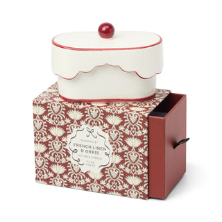Paddywax Cherie 5.5oz/155g Ceramic Dish Candle - Red - French Linen & Orris