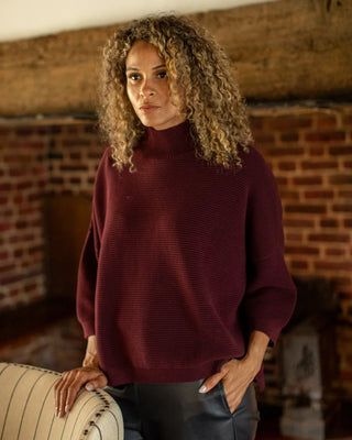 CHALK VICKI JUMPER | MERLOT