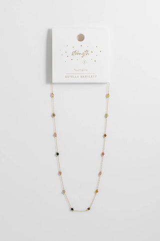 Estella Bartlett Wellness - Tourmaline Paperlink Necklace