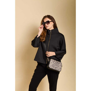 Alice Wheeler Leopard Dual Double Zip Bag