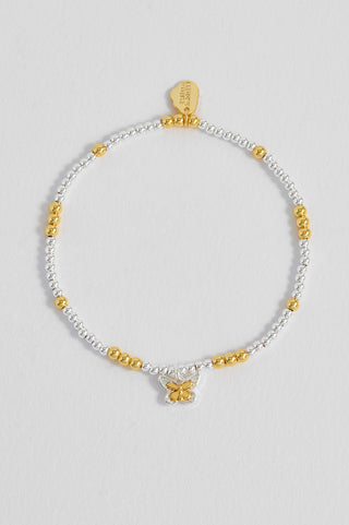 Estella Bartlett Mixed Metal Butterfly Bracelet