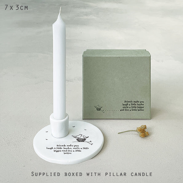 Candle Holder- Friends Make You laugh