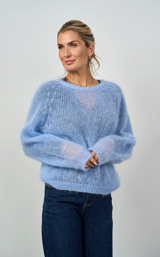 Luella Plockton Mohair Blend Balloon Sleeve Jumper