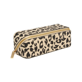 Alice Wheeler Leopard Small Train Case