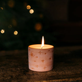 St Eval Terracotta Star Gazy Orange & Cinnamon Candle