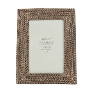 Resin Bronze Beaded Photo Frame 4x6
