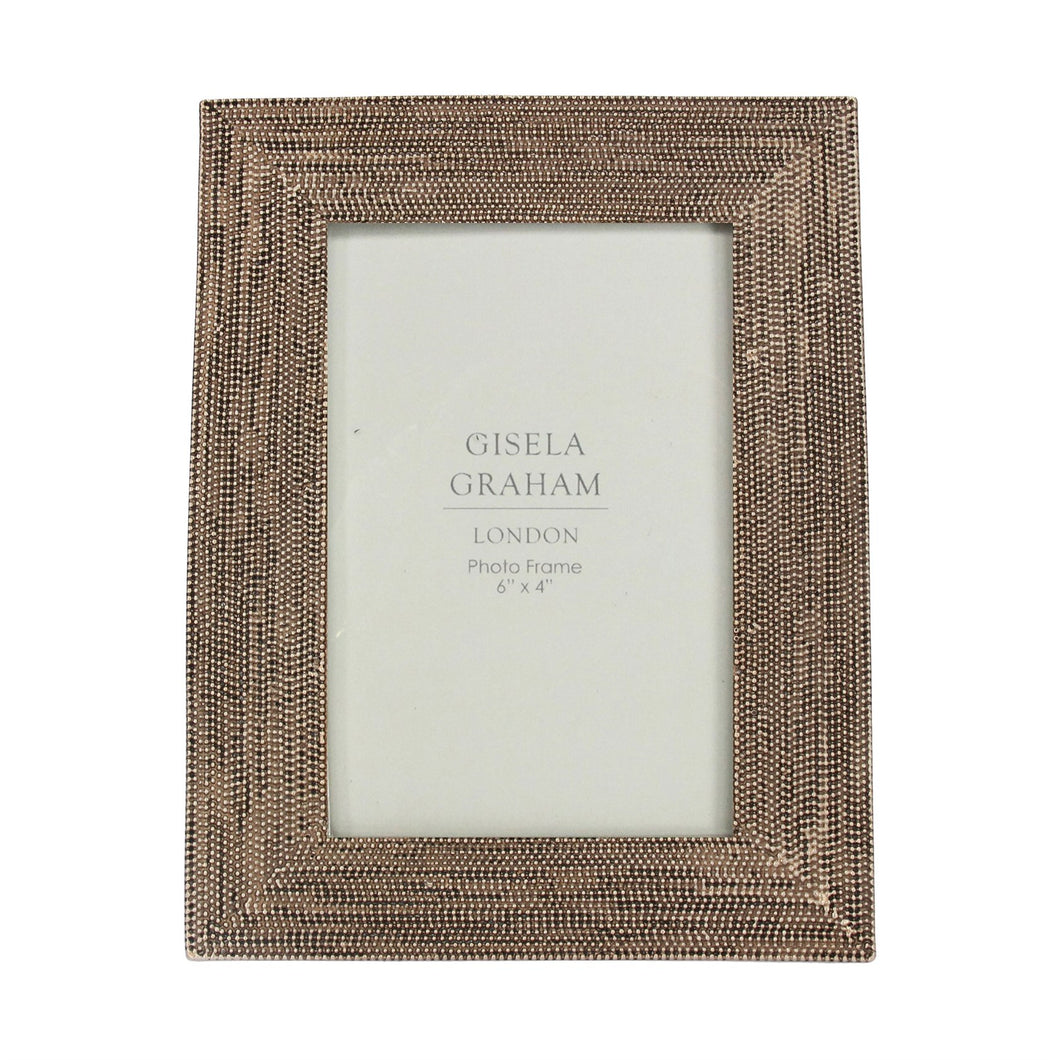 Resin Bronze Beaded Photo Frame 4x6