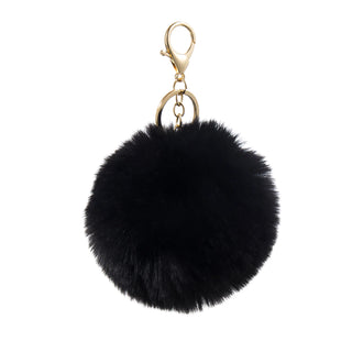 PARK LANE BLACK FLUFFY KEYRING