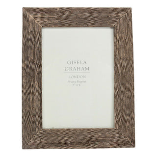Bronze Resin Beaded Photo Frame 5x7