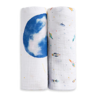 aden + anais
organic cotton swaddles 2 pack - orbit