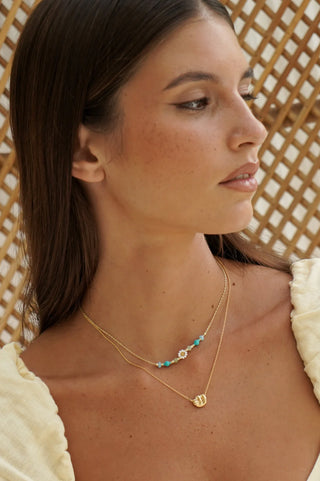 Estella Bartlett Green Miyuki Bead Necklace