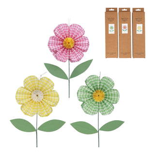 Gingham Paper Flower Decoration 30cm