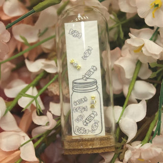 Oak & Willow - You’re The Sweetest 925 Silver Sweets Earrings on Seed Paper