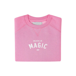 Bob & Blossom Hot Pink 'BELIEVE IN MAGIC' Sweatshirt