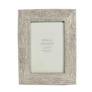 Silver Resin Beaded Photo Frame 4x6