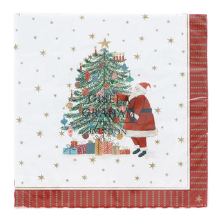 Nostalgia Paper Santa/Tree Napkins, Pack/20   ~