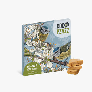 Fox&Boo 'Blue Tits' Caramel & Honeycomb Milk Chocolate Bar 80g