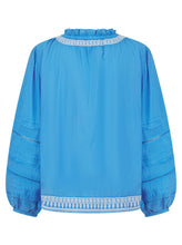 Load image into Gallery viewer, Pranella August Cornflower Blue Blouse
