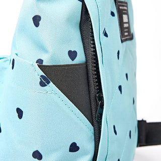 ROKA Canfield B Heart Print Small Recycled Canvas Bag