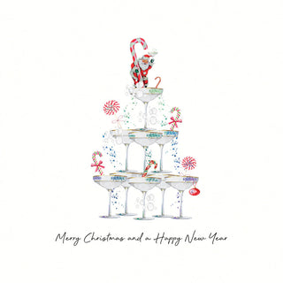 MERRY CHRISTMAS AND A HAPPY NEW YEAR PK 6 Cards