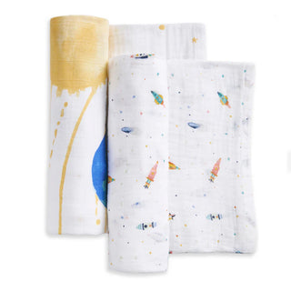 aden + anais
organic cotton swaddles 2 pack - orbit