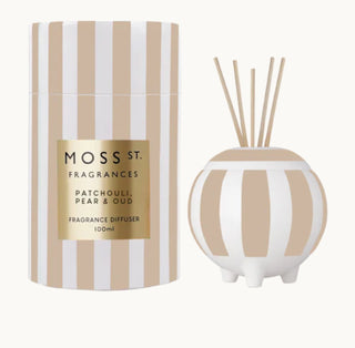 Moss St. Ceramic Diffuser 100ml - Patchouli Pear & Oud