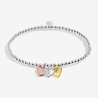 HAPPY 18TH BIRTHDAY | Silver, Gold & Rose Gold Plated | Bracelet | 17.5cm stretch