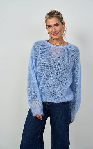 Luella Plockton Mohair Blend Balloon Sleeve Jumper