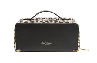 Alice Wheeler Leopard Train Case