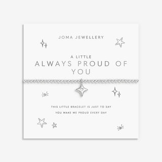 A LITTLE | ALWAYS PROUD OF YOU | Silver Plated | Bracelet | 17.5cm stretch