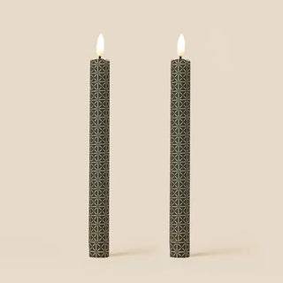 TINKALINK TRELLIS TWIST FLAMELESS LED WAX CANDLES (PAIR)