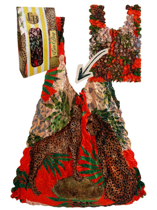 Be Bougie - Tote Bag Leopard and Palm Sustainable Stretchy Eco Shopper