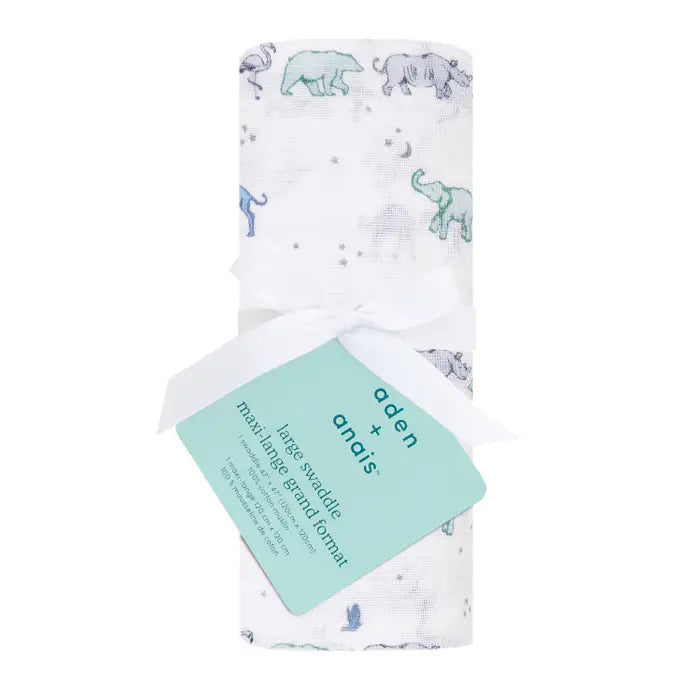 Aden & Anais Large Swaddle Muslin Rising Star - Follow The Stars