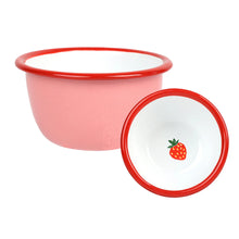 Load image into Gallery viewer, BON APPETIT, ENAMEL BOWL, STRAWBERRY, 10CM
