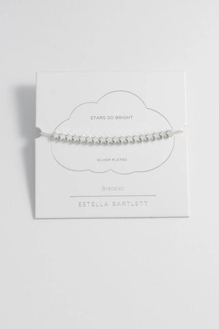 Estelle Bartlett - Stars So Bright Chain Slider - Silver Plated Bracelet