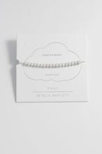 Load image into Gallery viewer, Estelle Bartlett - Stars So Bright Chain Slider - Silver Plated Bracelet
