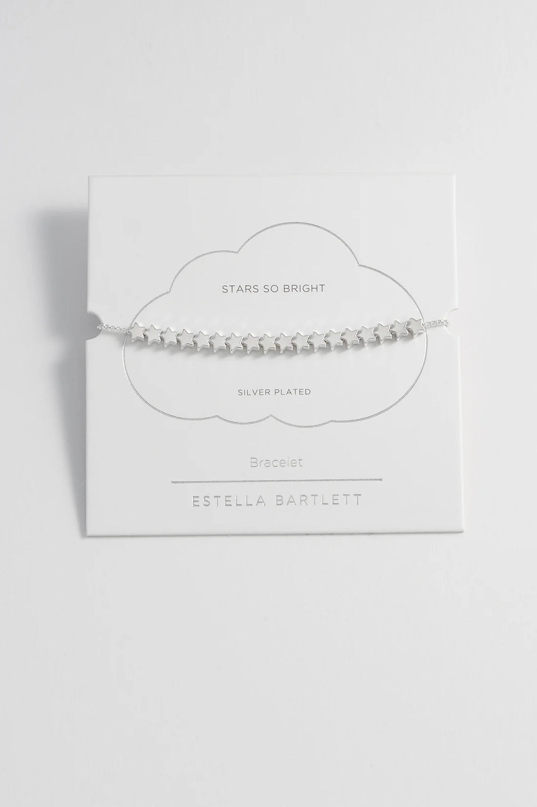 Estelle Bartlett - Stars So Bright Chain Slider - Silver Plated Bracelet