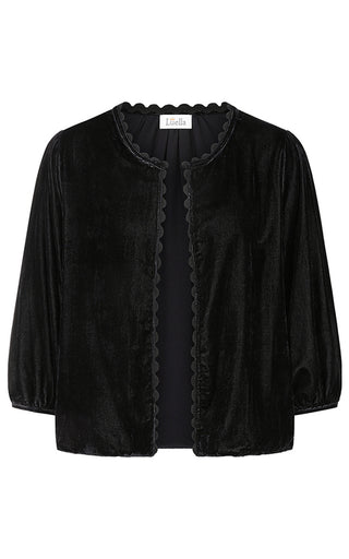 Luella Bari Velvet Jacket Black