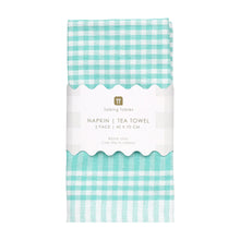 Load image into Gallery viewer, Fabric Napkins- Green Gingham
